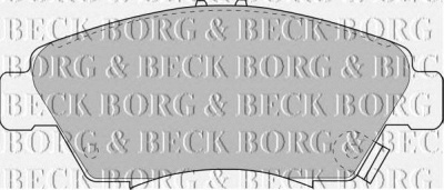 BORG & BECK bbp1457 -  Комплект тормозных колодок, дисковый тормоз